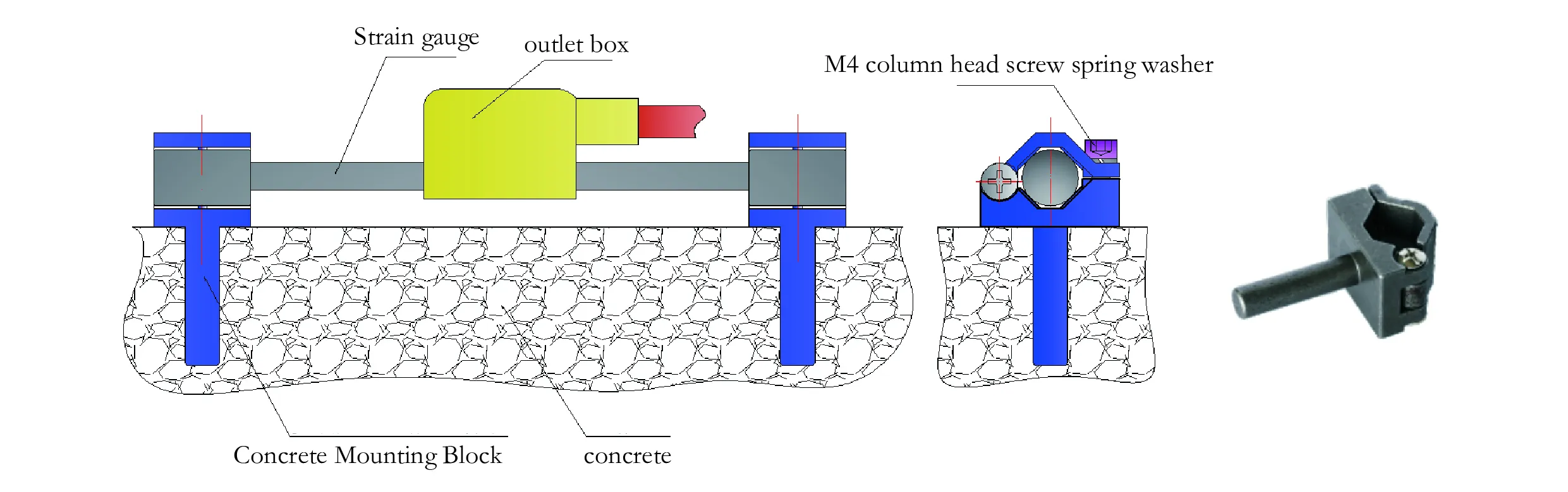 Smart vibrerende trådstrekkmåler (overflatemodell) JMZX-212HAT/HB bilde 9